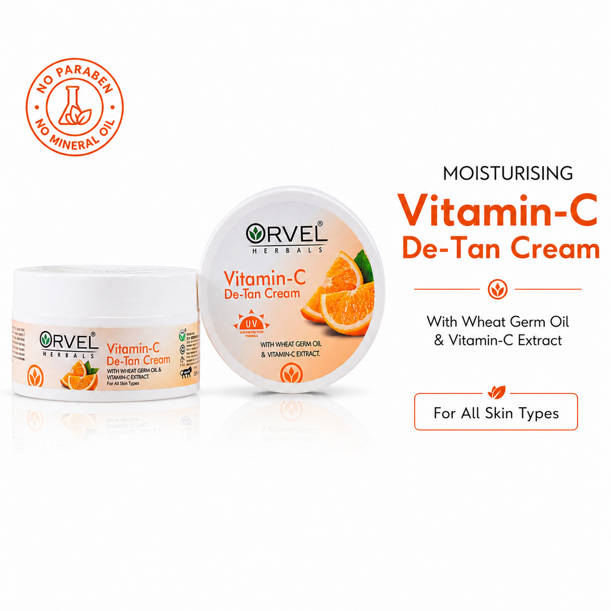 Moisturising Vitamin-C De-Tan Cream