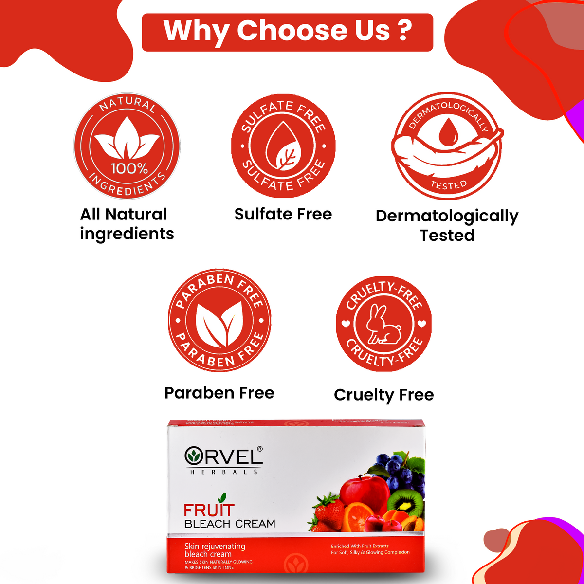 Fruit Bleach Cream (300ml)