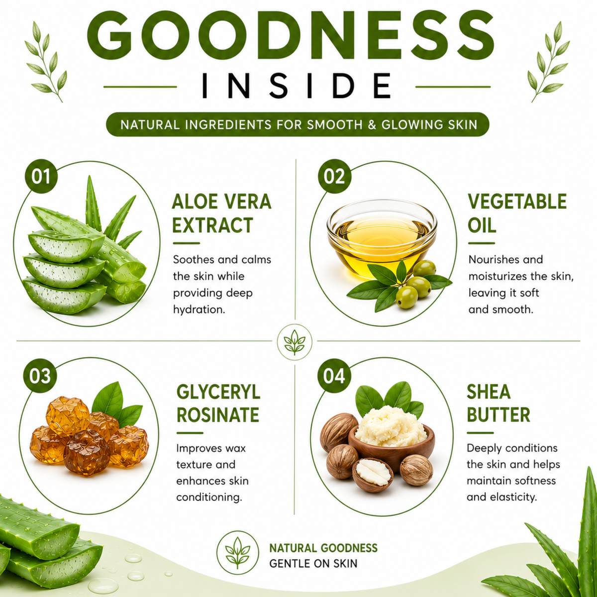 Aloevera Hydro Soluble Wax (800ml)