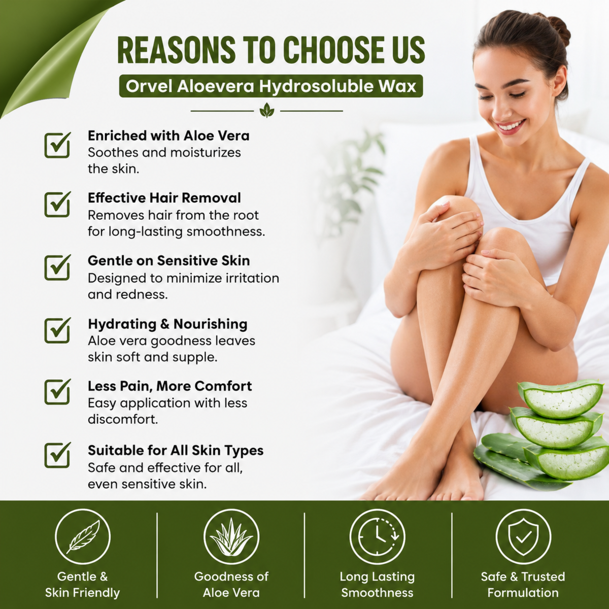 Aloevera Hydro Soluble Wax (800ml)