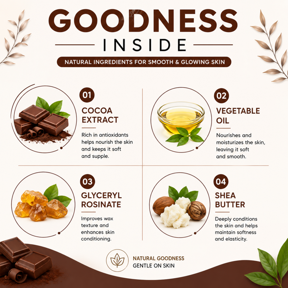 Chocolate Hydro Soluble Wax (800ml)