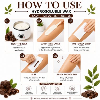 Chocolate Hydro Soluble Wax (800ml)
