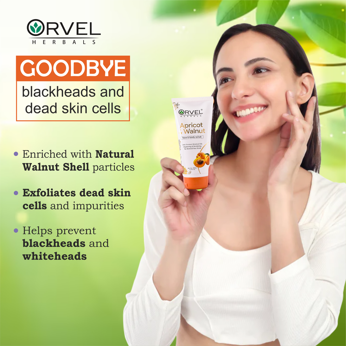 Apricot & Walnut Scrub (200ml)