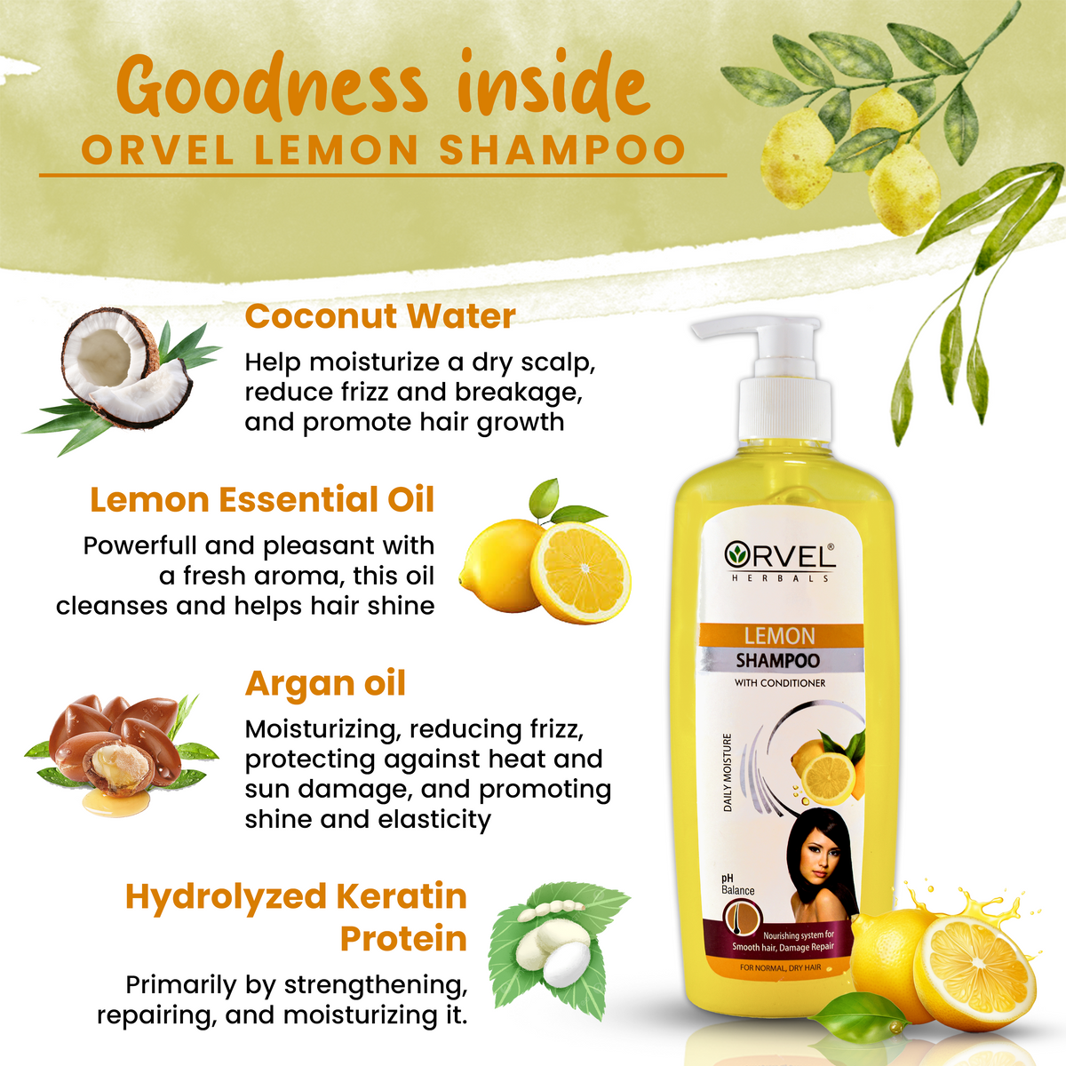 Lemon Shampoo (500ml)