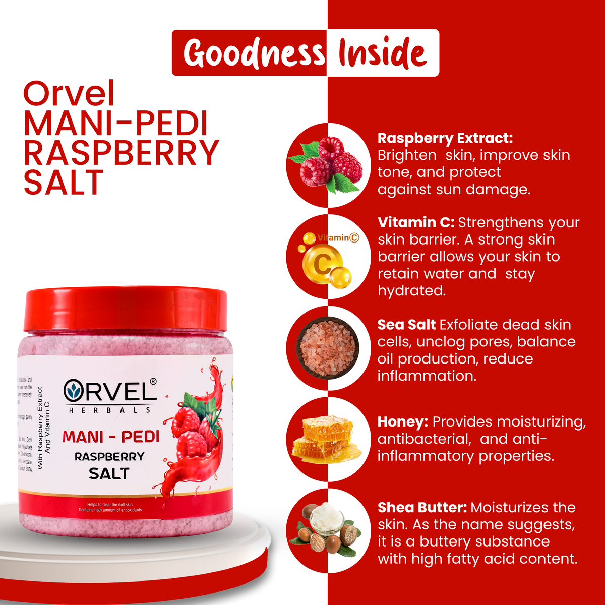 Mani-Pedi Raspberry Salt