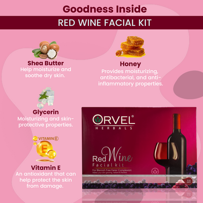 Red Wine Facial Kit (410ml)