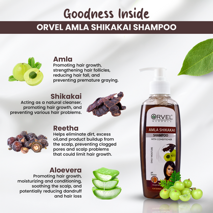 Amla Shikakai Shampoo (200ml)