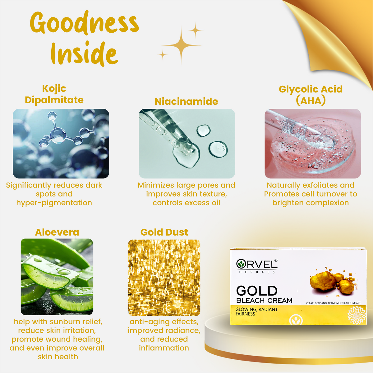 Gold Bleach Cream (300ml)