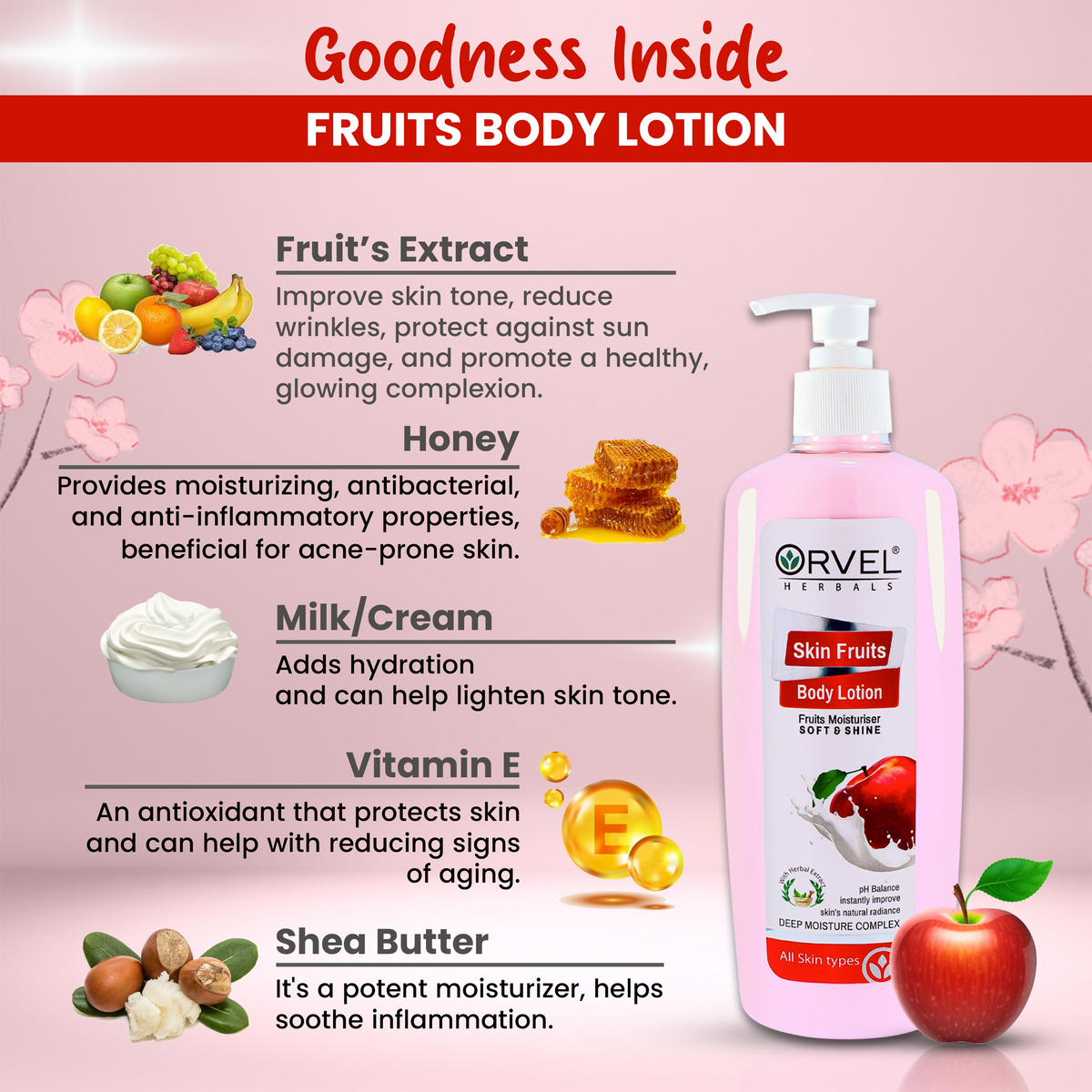 Fruits Body Lotion (500ml)
