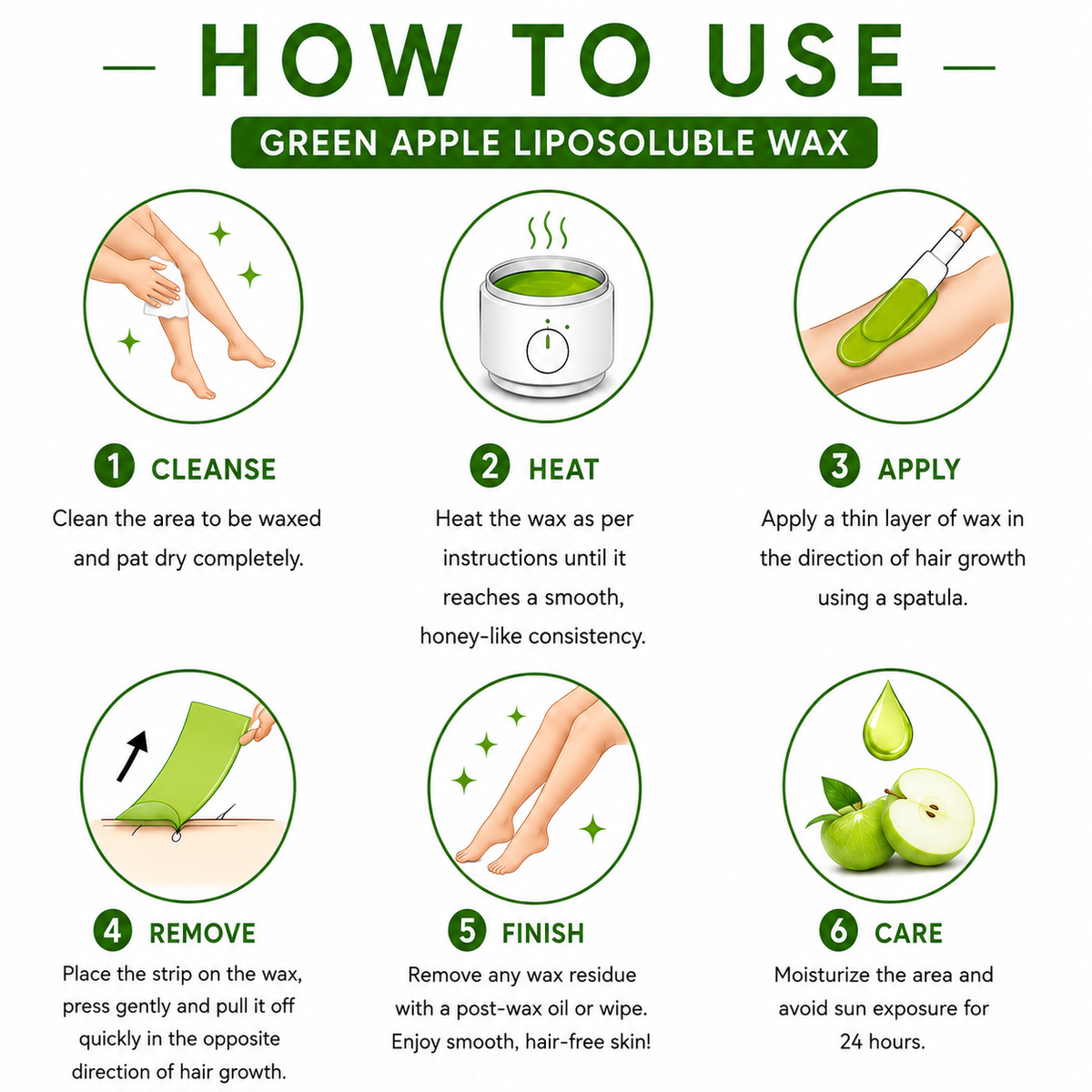 Green Apple Liposoluable Wax