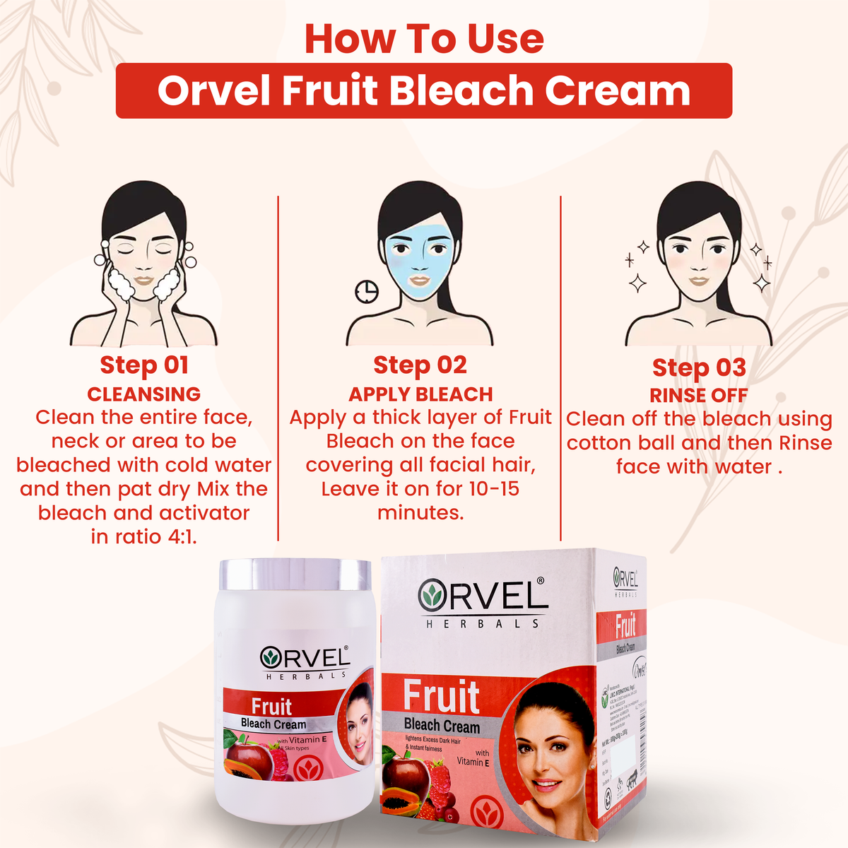 Fruit Bleach Cream (1,000ml)