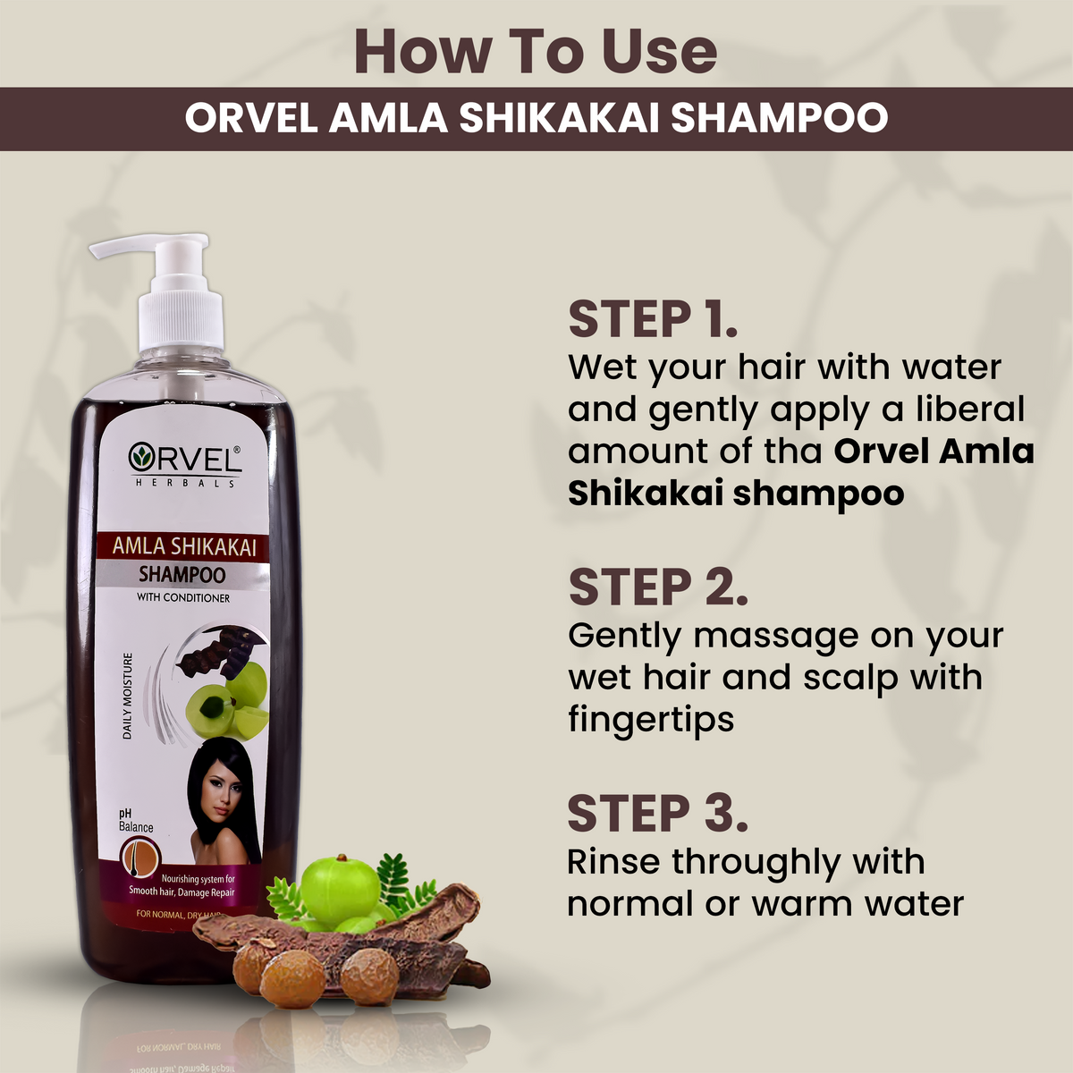Amla Shikakai Shampoo (1,000ml)