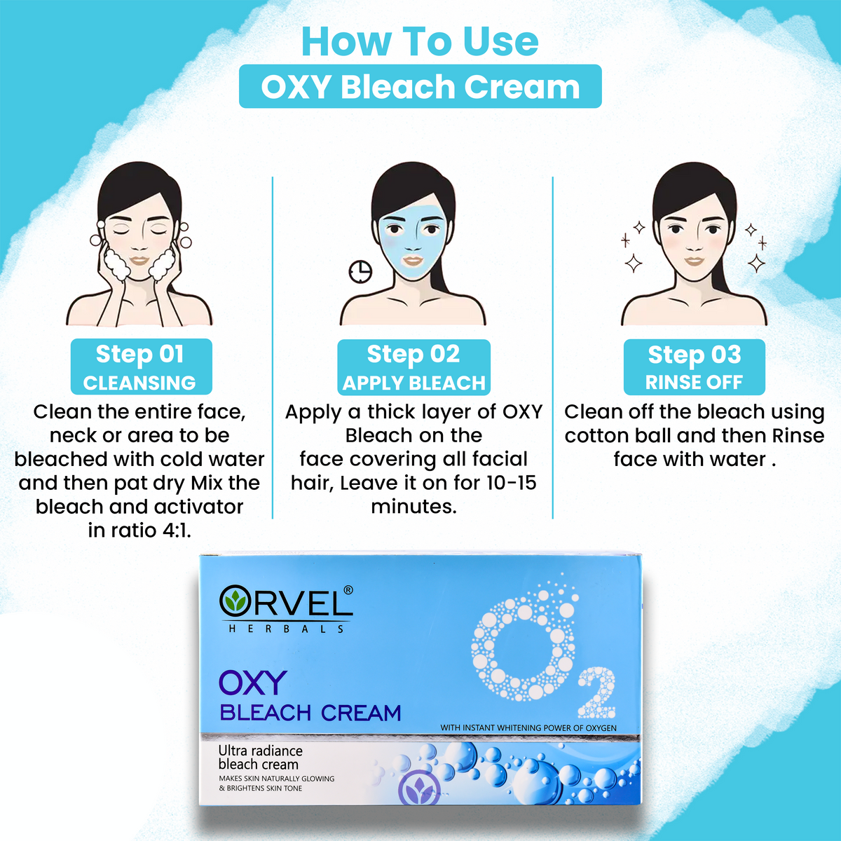 Oxy Bleach Cream (300ml)
