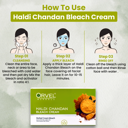 Haldi Chandan Bleach Cream (300ml)