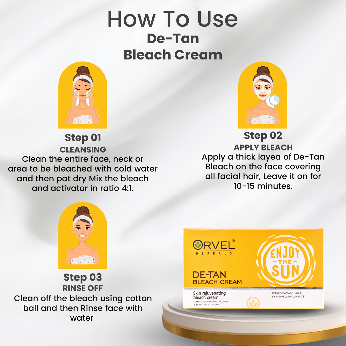 De-Tan Bleach Cream (300ml)