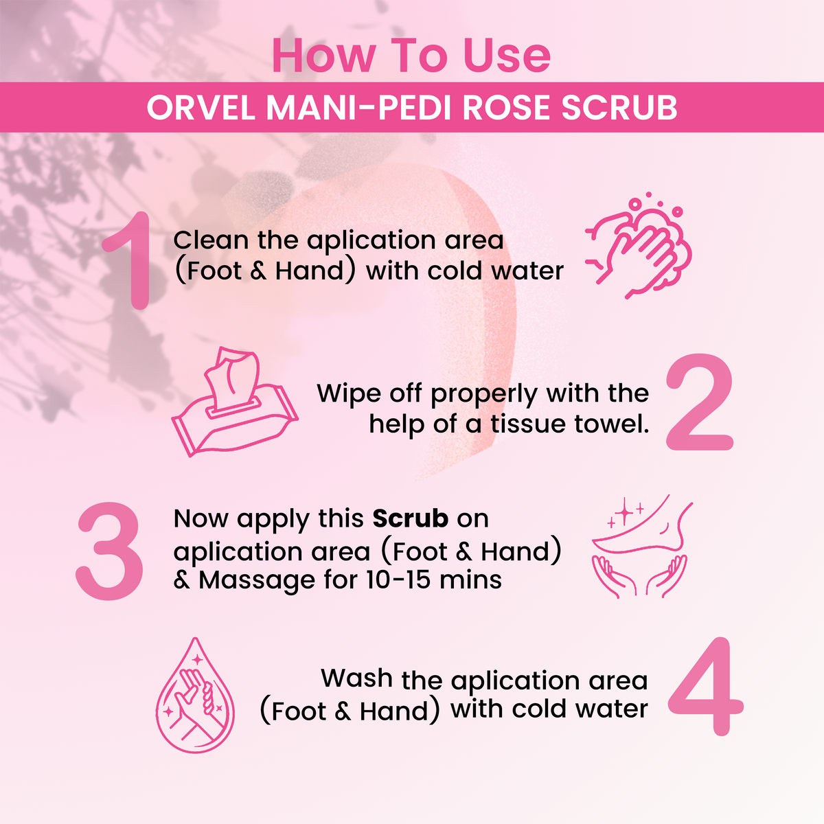 Mani-Pedi Rose Scrub