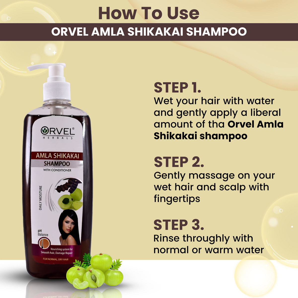 Amla Shikakai Shampoo (500ml)