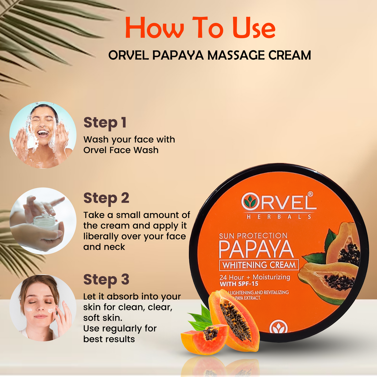 Papaya Whitening Cream (200ml)