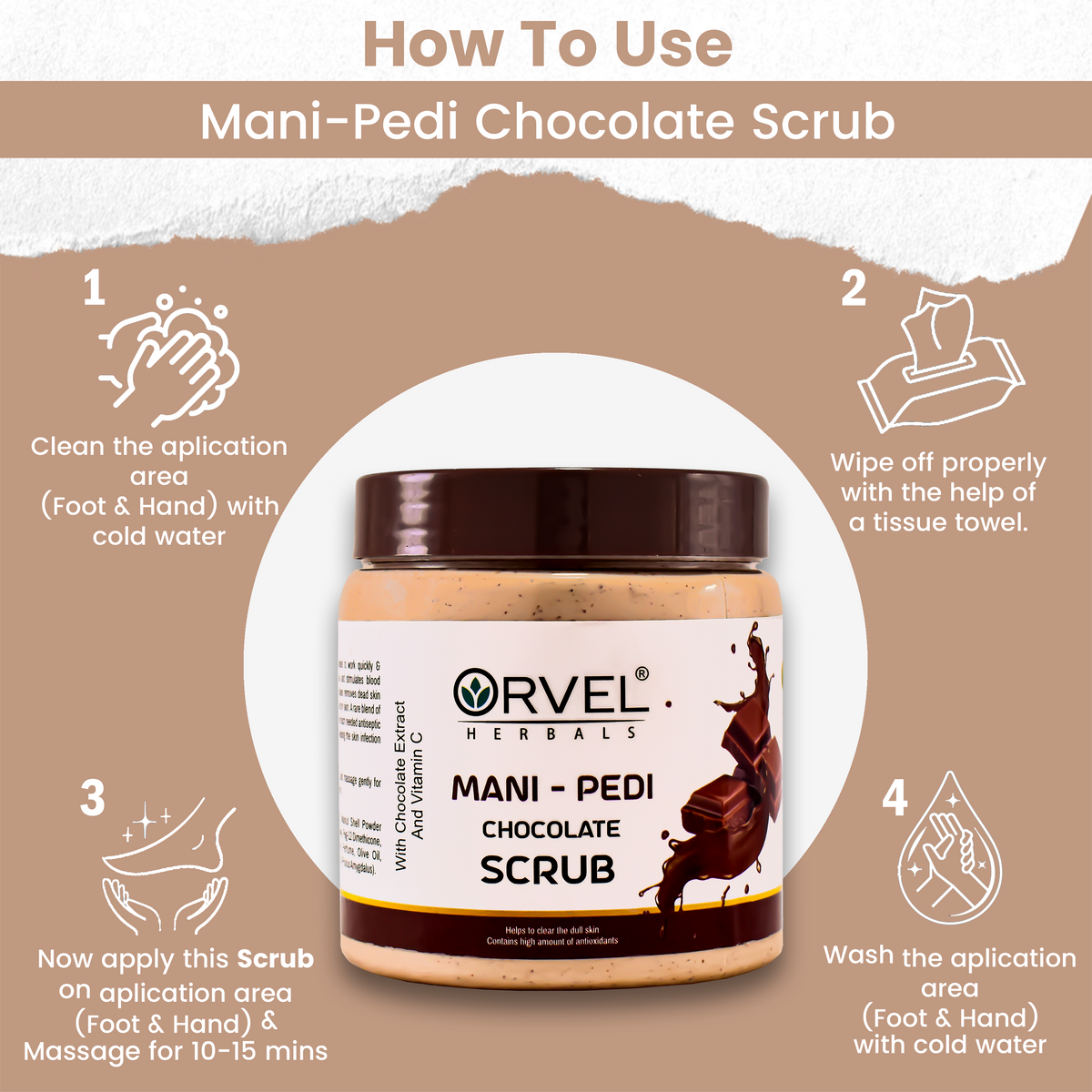 Mani- Pedi Chocolate Scrub