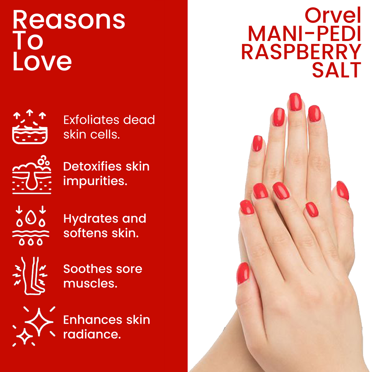 Mani-Pedi Raspberry Salt