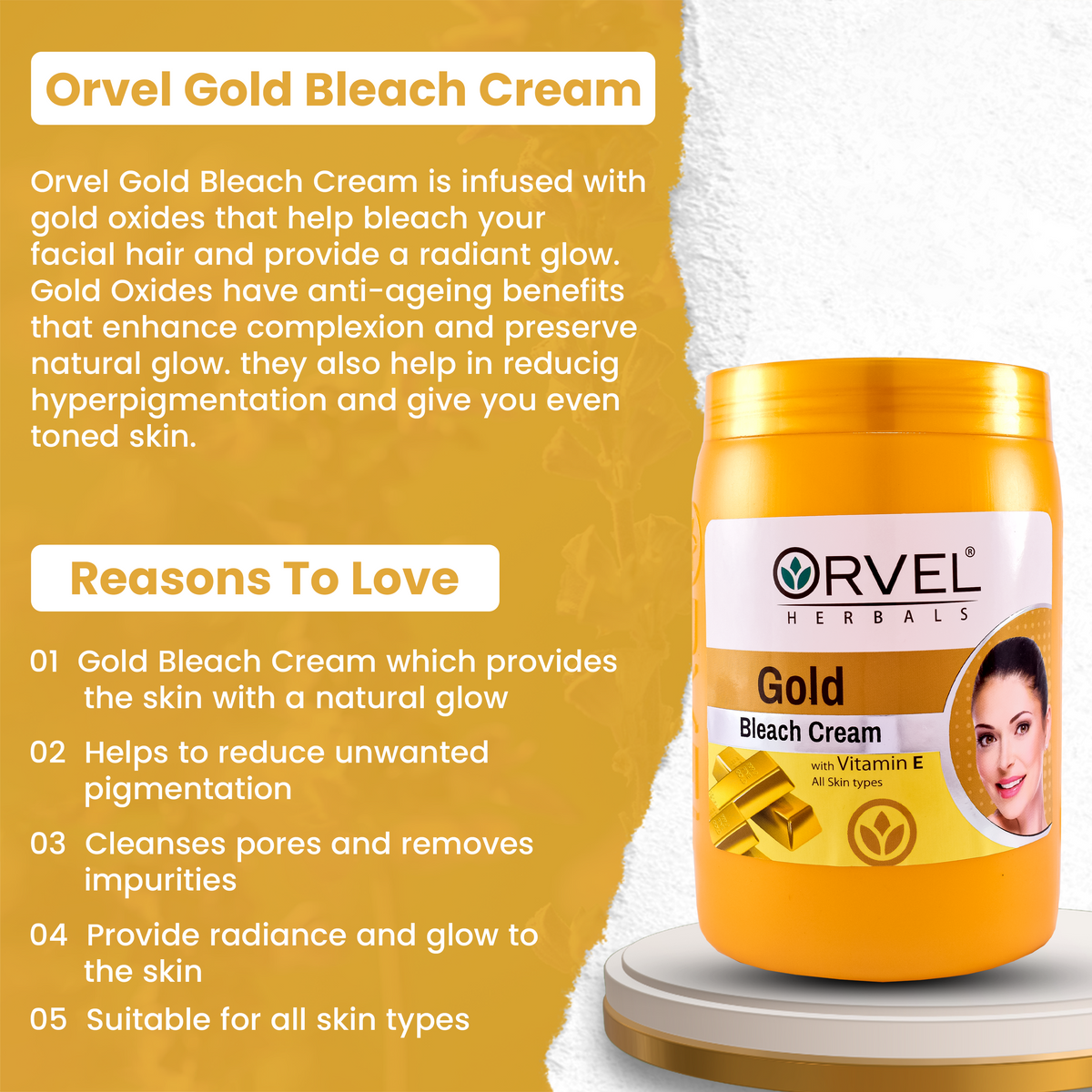 Gold Bleach Cream (1,000ml)