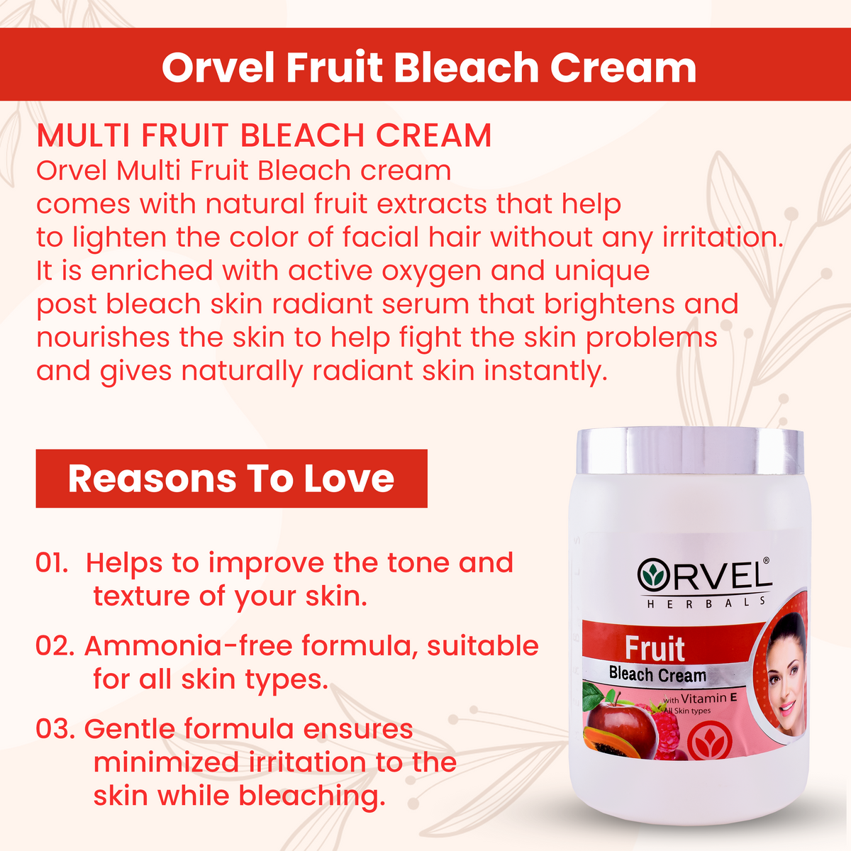 Fruit Bleach Cream (1,000ml)