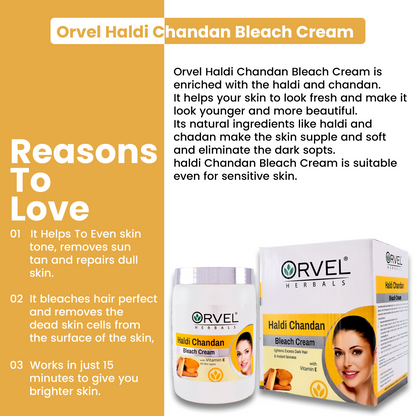 Haldi Chandan Bleach Cream (1,000ml)