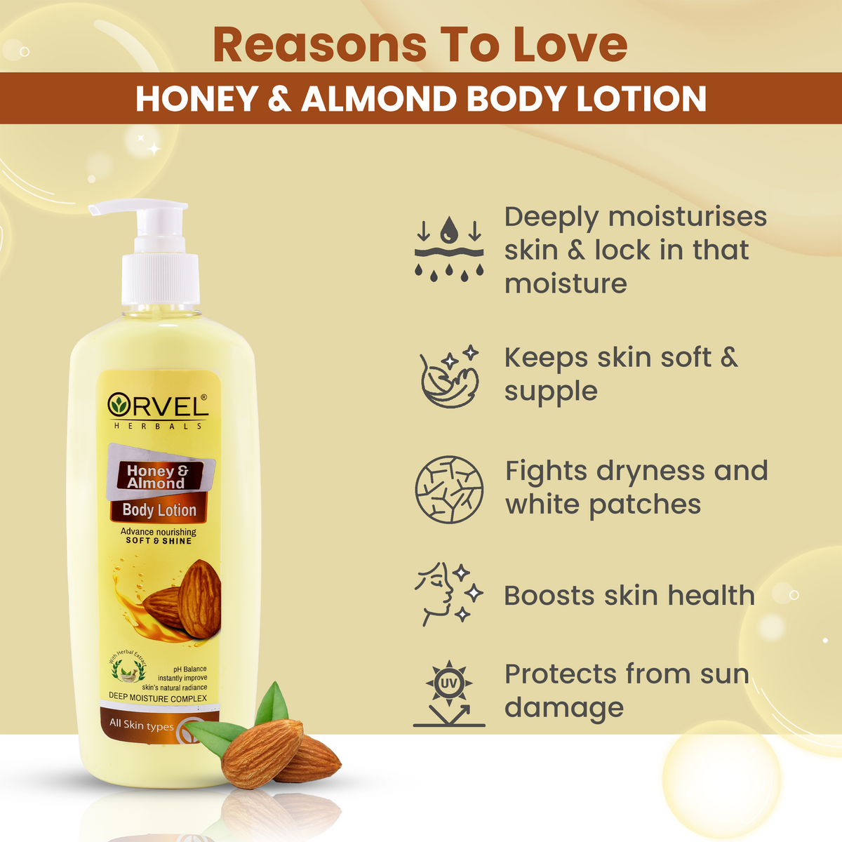 Honey & Almond Body Lotion (500ml)