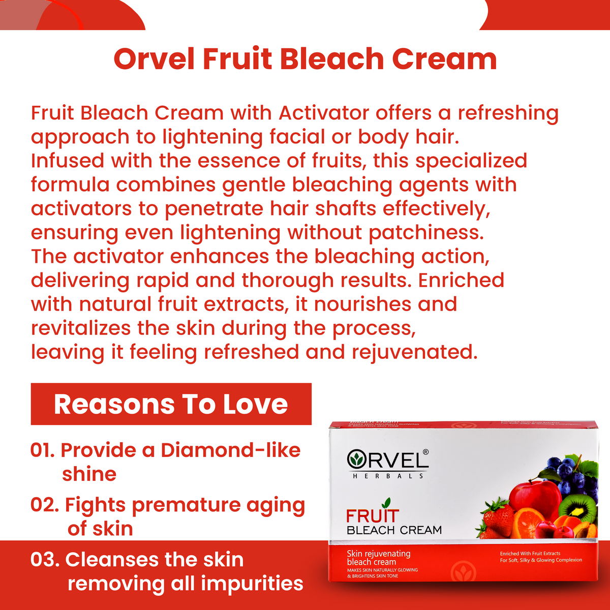 Fruit Bleach Cream (300ml)