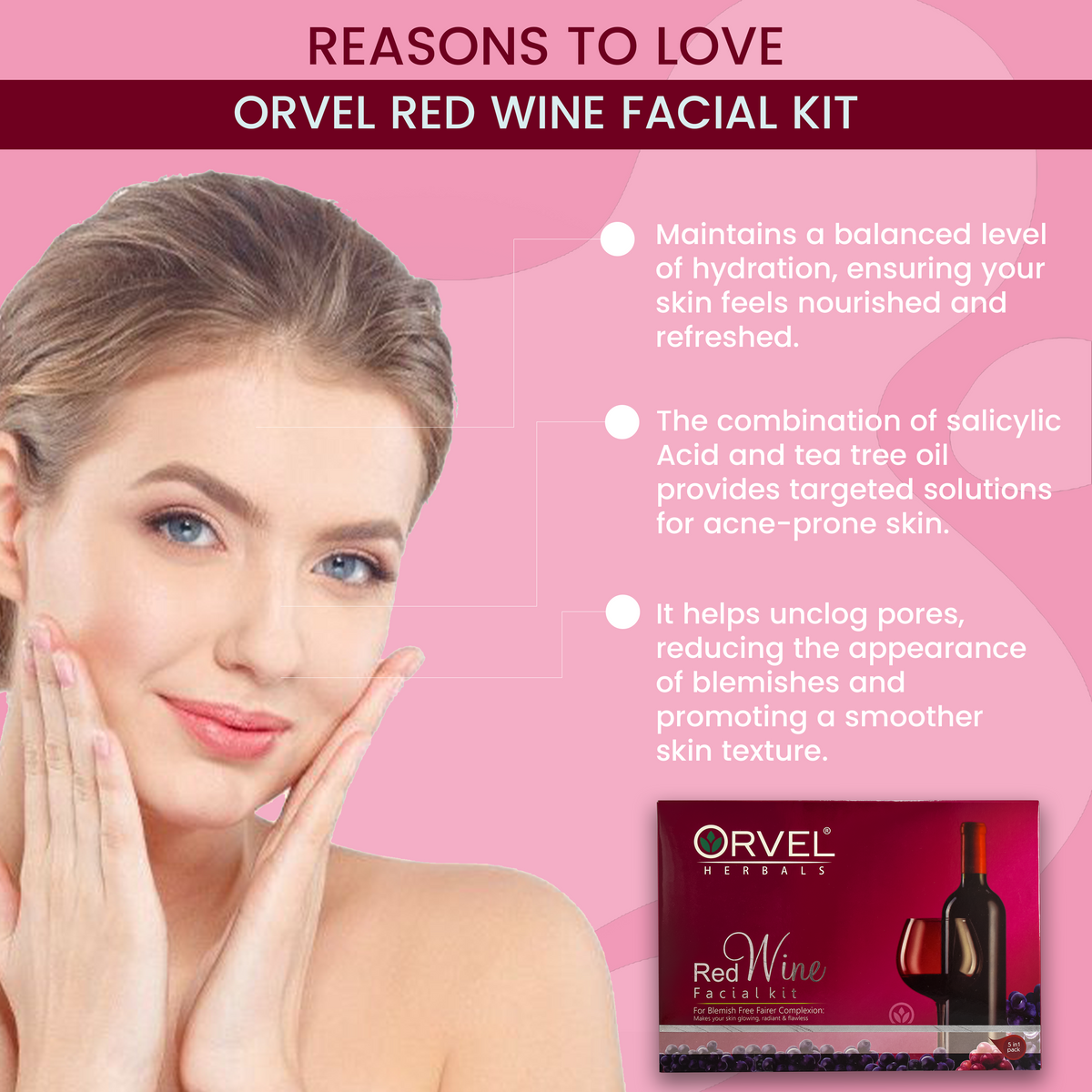 Red Wine Facial Kit (410ml)