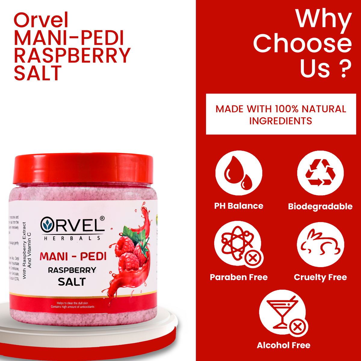 Mani-Pedi Raspberry Salt