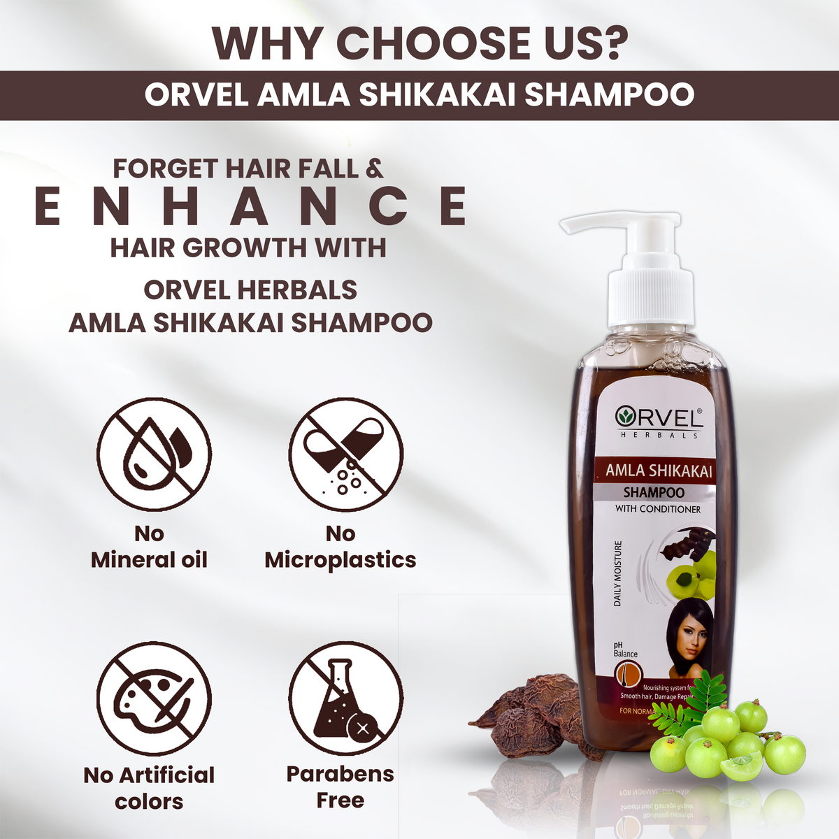 Amla Shikakai Shampoo (200ml)
