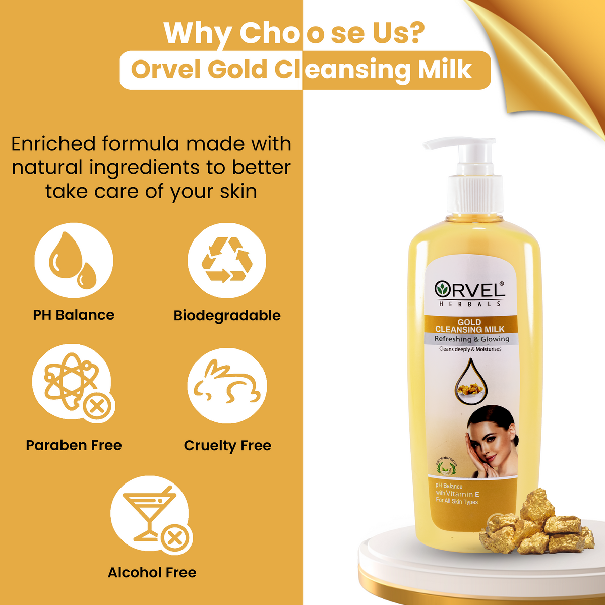 Gold Cleansing Milk (500ml)