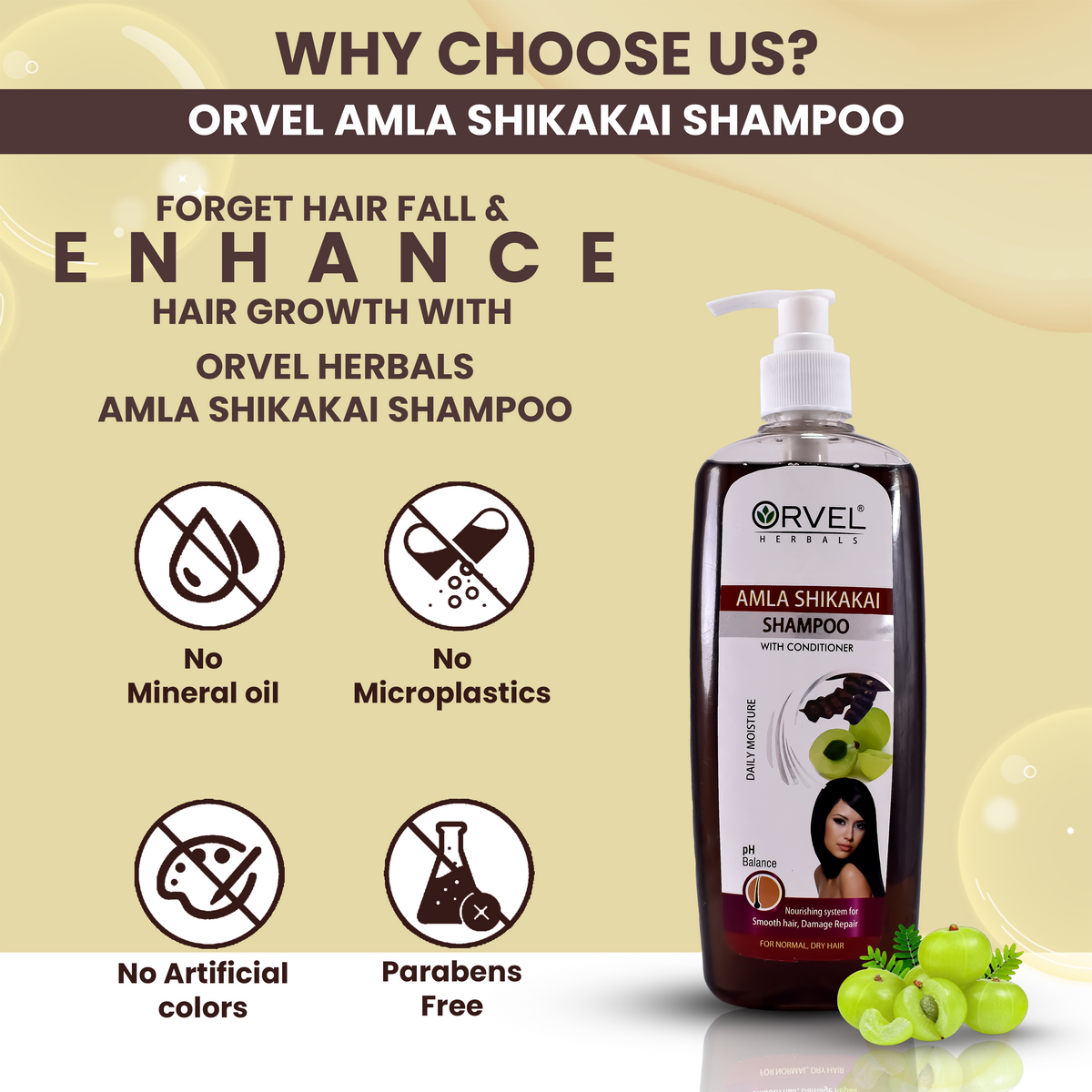 Amla Shikakai Shampoo (500ml)