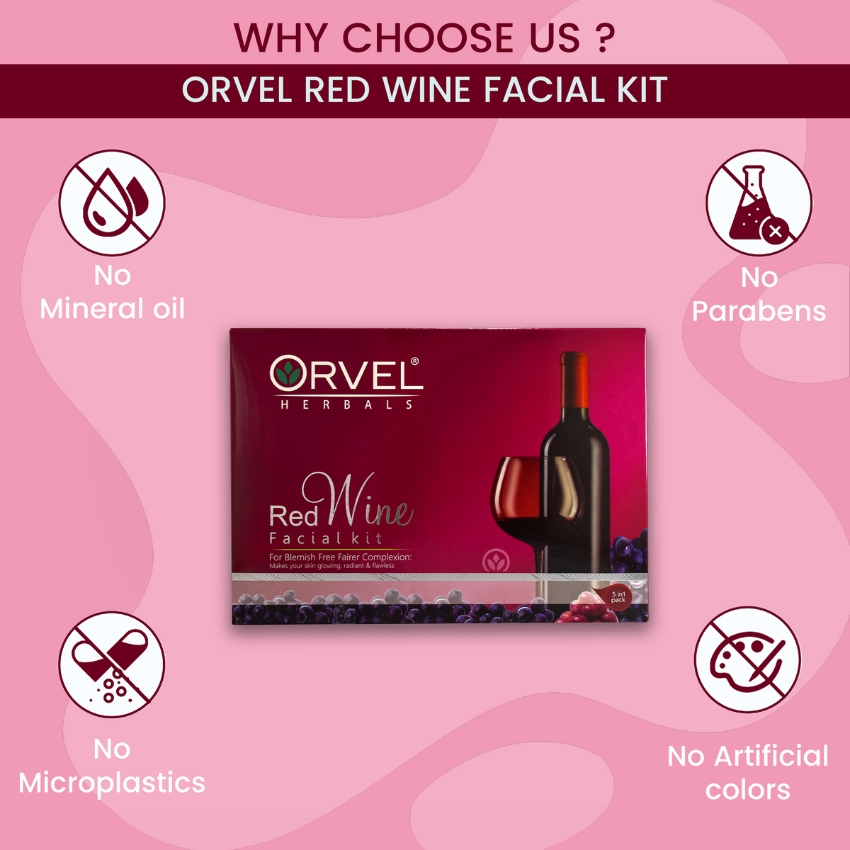 Red Wine Facial Kit (410ml)