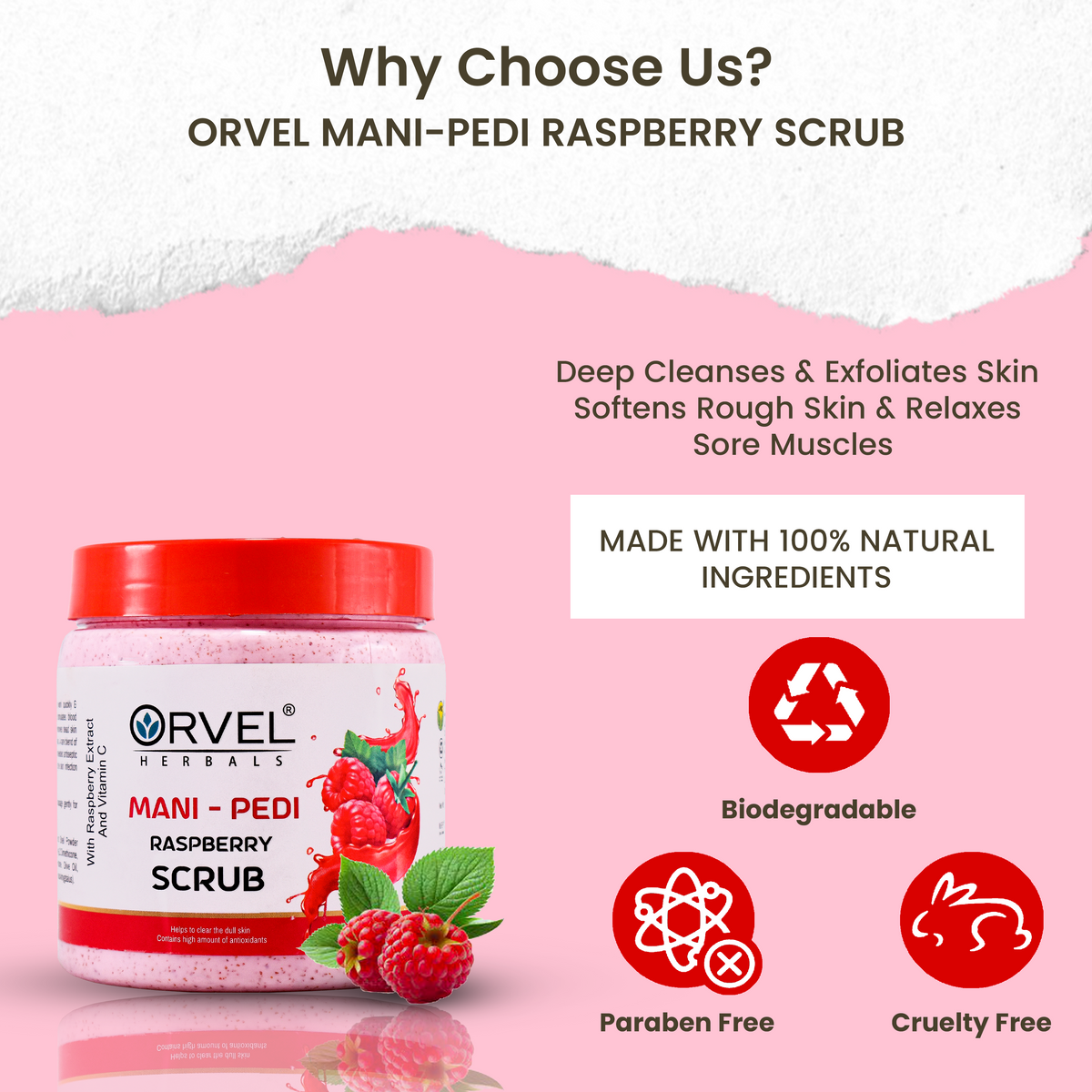 Mani-Pedi Raspberry Scrub
