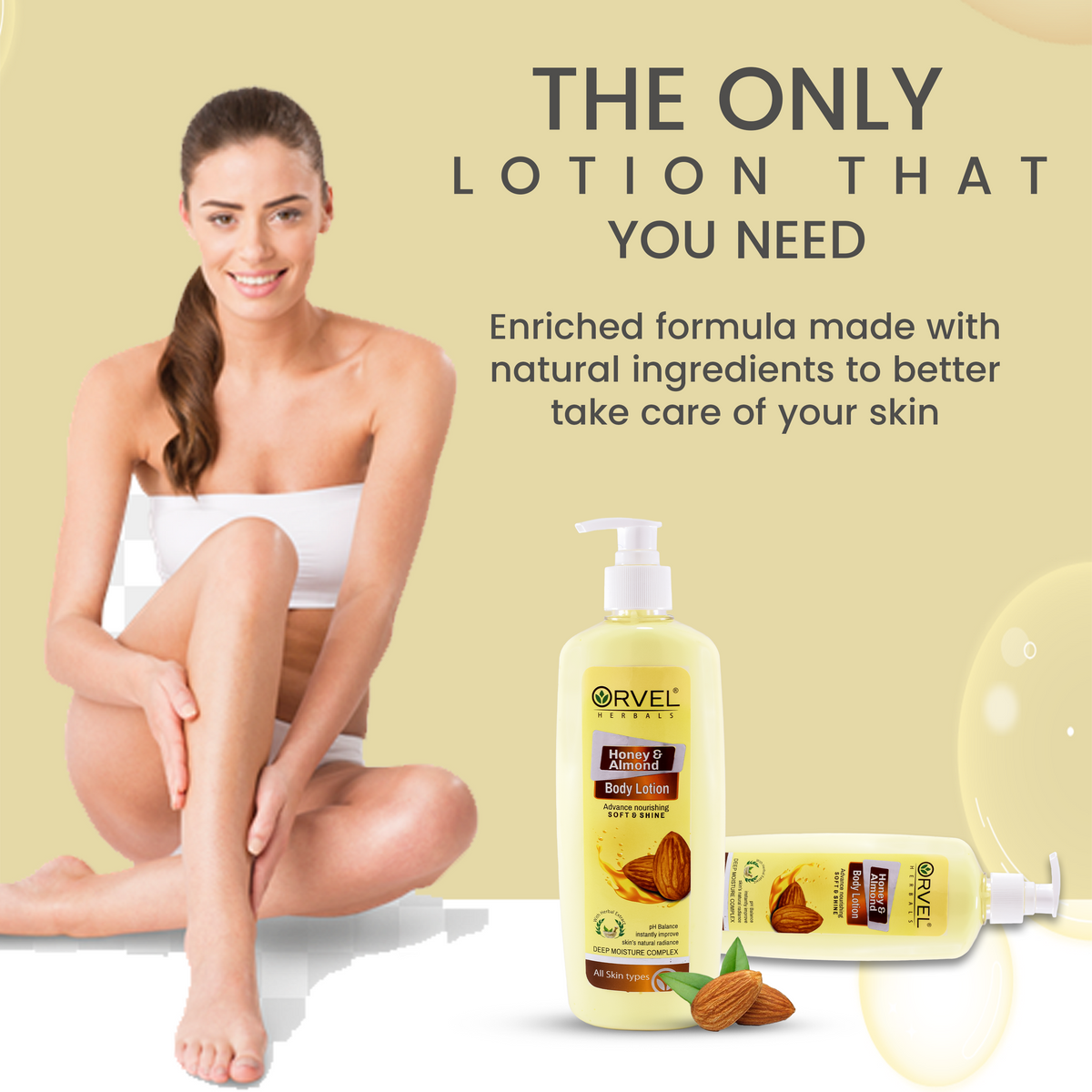 Honey & Almond Body Lotion (500ml)