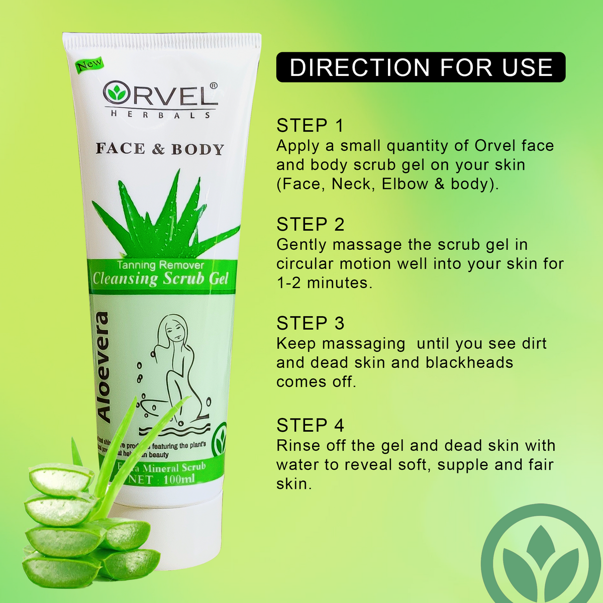 Aloevera Cleansing Scrub Gel (100ml)