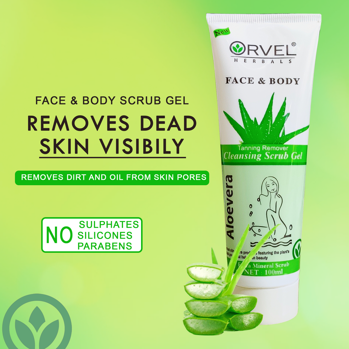 Aloevera Cleansing Scrub Gel (100ml)